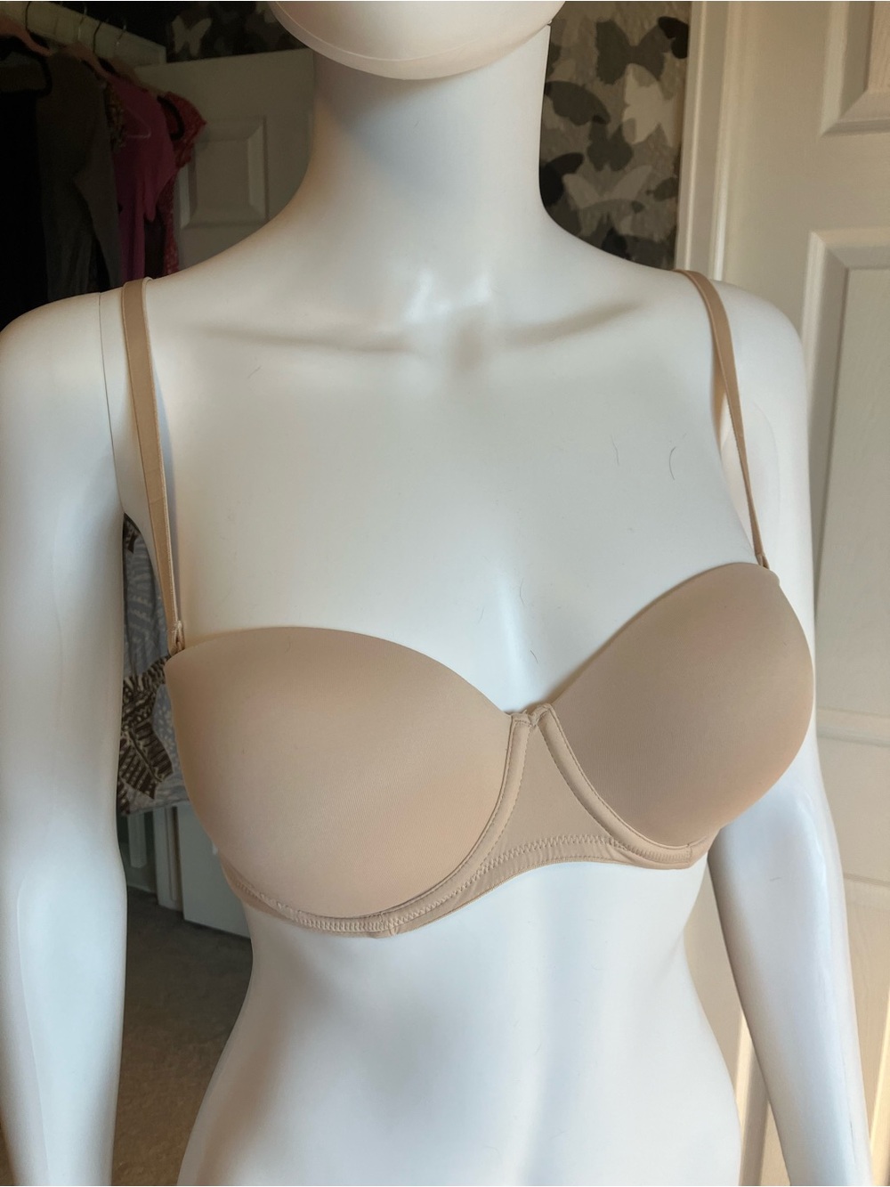 Victoria's Secret Beige Convertible Strapless Bra with Removable Straps